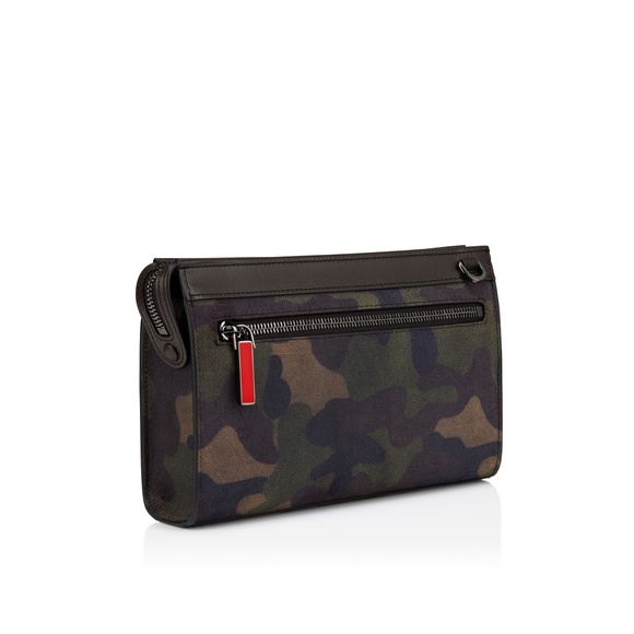 NWOT - CHRISTIAN LOUBOUTIN Funky Leather Crossbody Bag In Camo Print - Picture 3 of 8